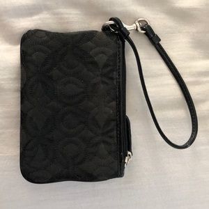 Black Coach Wristlet